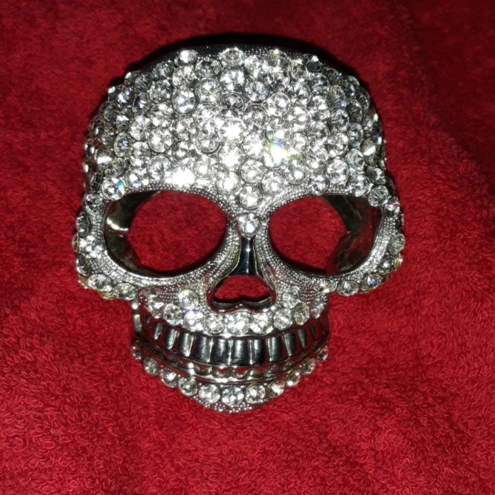 Fairy blingee and  unique skull bracelet